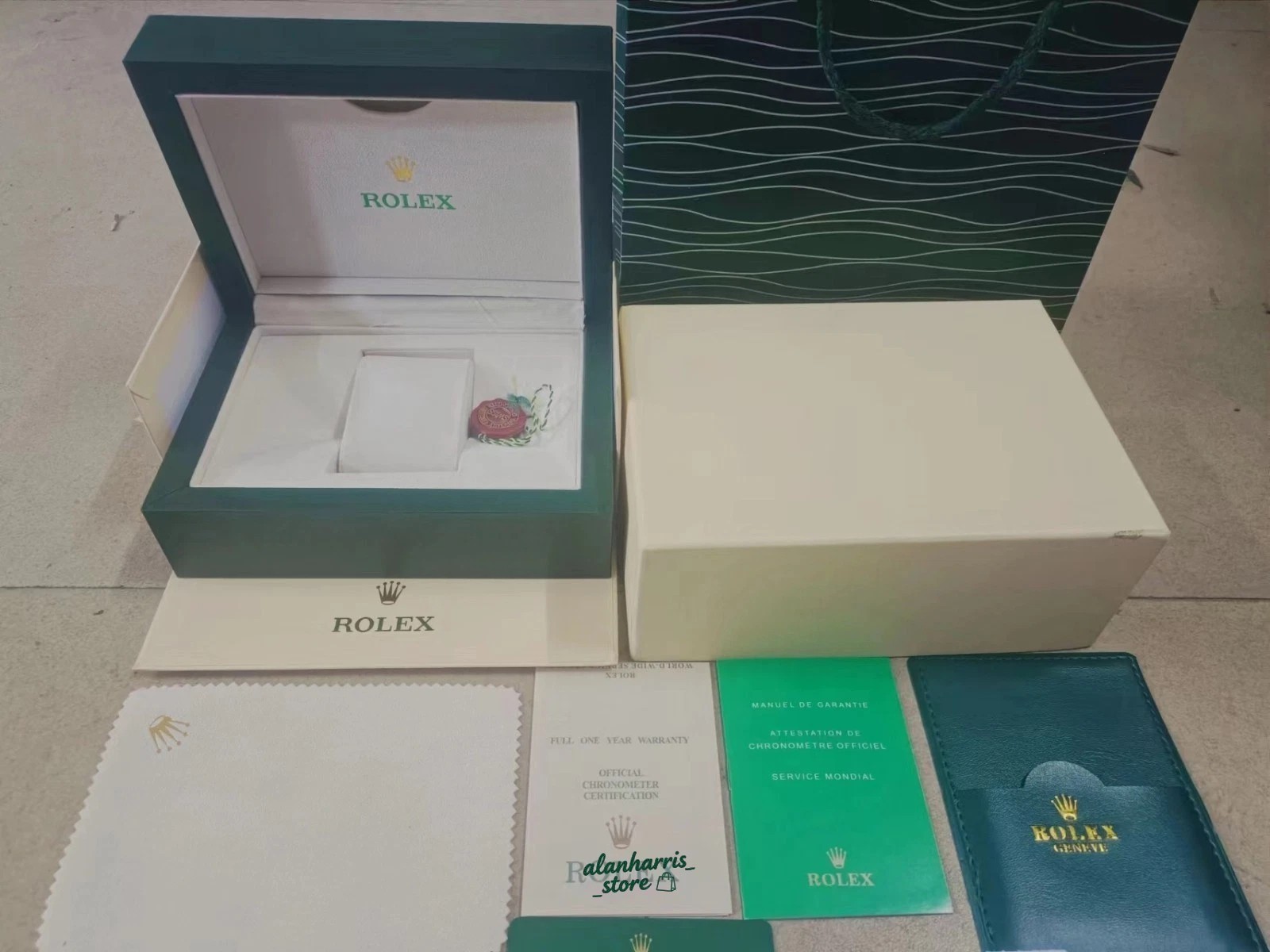 Rolex New Watch Set Box Complete Storage Case Display for Timepiece Best Price !