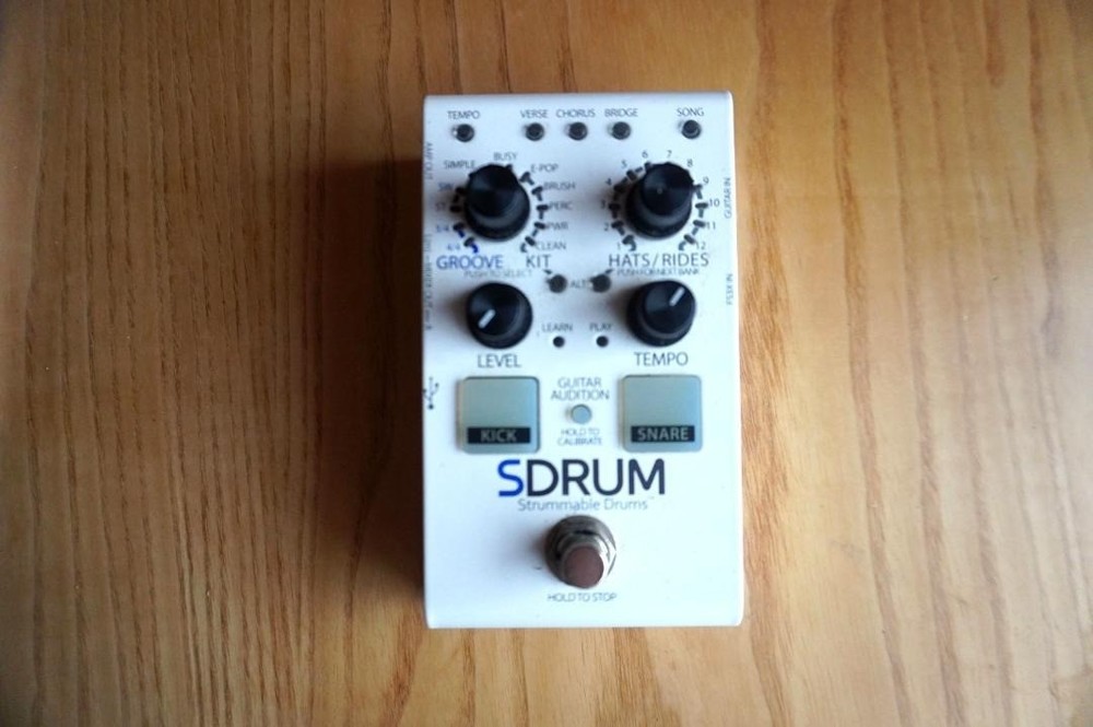 Digitech SDrum Strumable Drums Drum Machine Guitar Effects Pedal Used Tested
