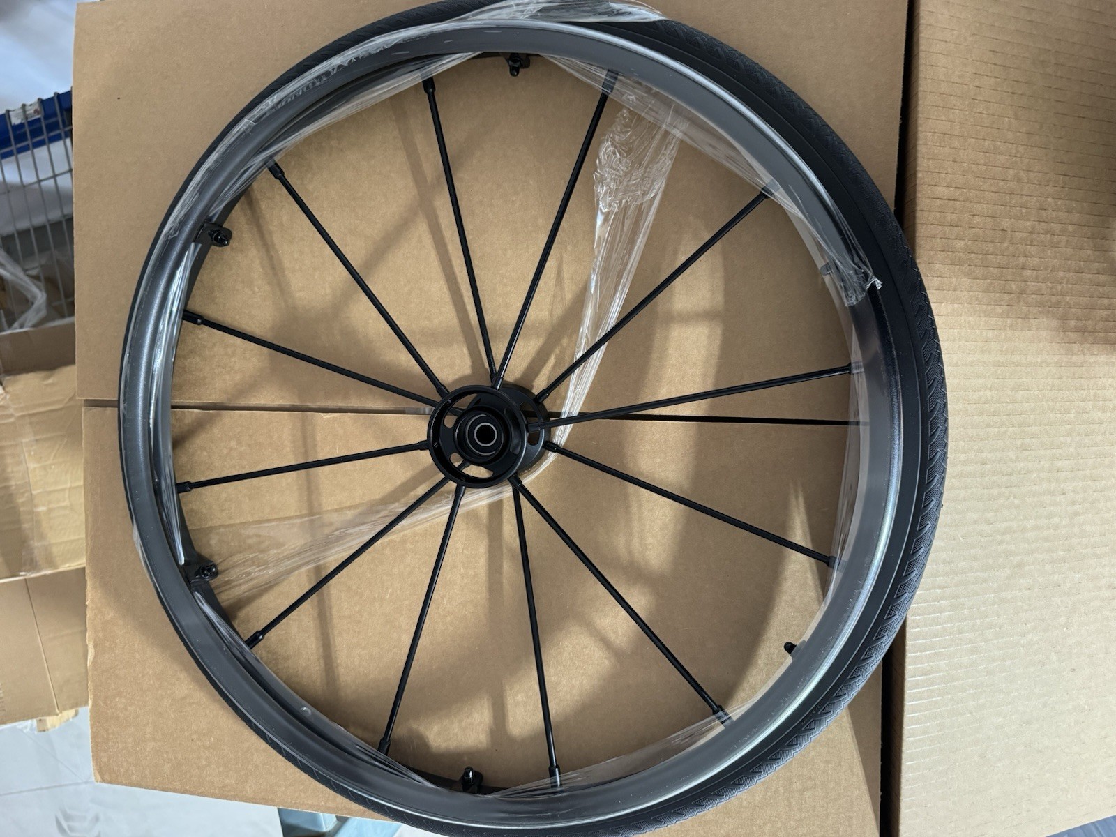 25” (559) Primo 18 Spoke Wheelchair Wheels Solid Polyurethane Tires No Markings