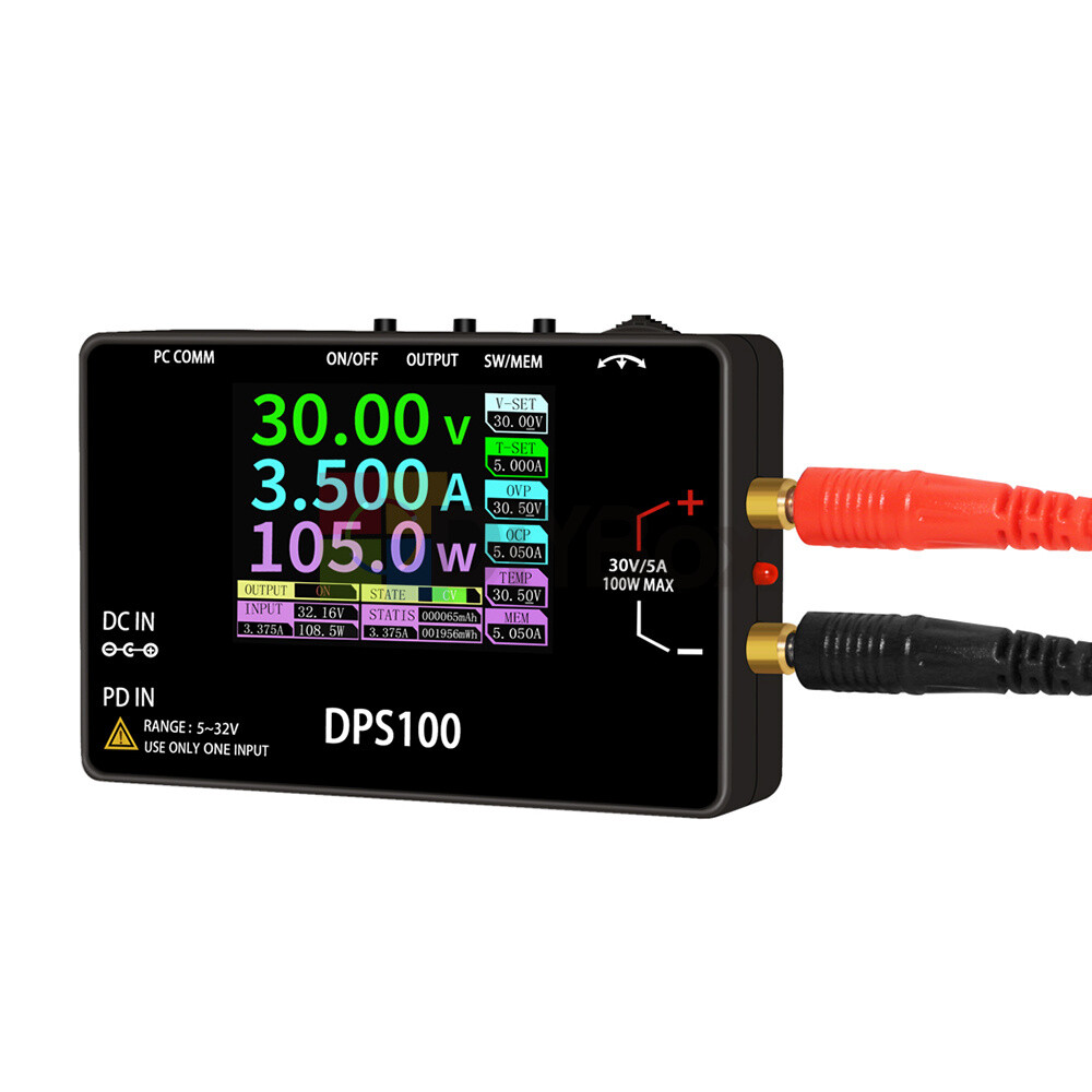 DPS100 100W Portable 30V5A Power Supply CNC DC Adjustable Programmable Regulator