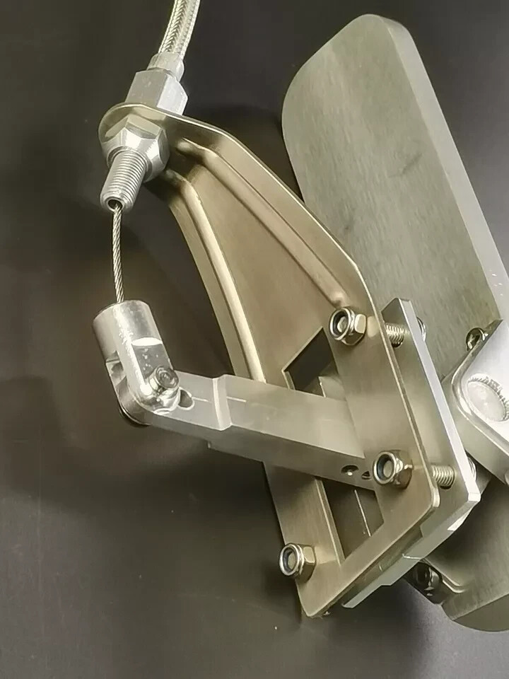 Street Rod Floor Mount Gas Pedal w/36" Throttle Cable & Bracket Spring Set