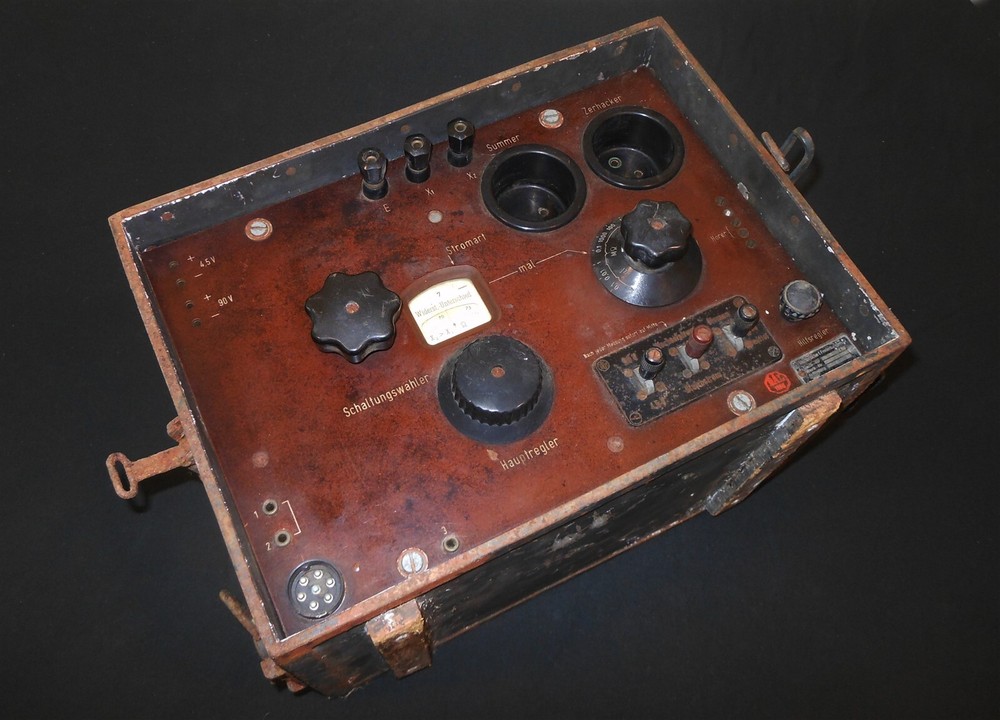 WW2 German Luftwaffe Messbrücke Ohmmeter - COMMUNICATION LINE TESTING UNIT