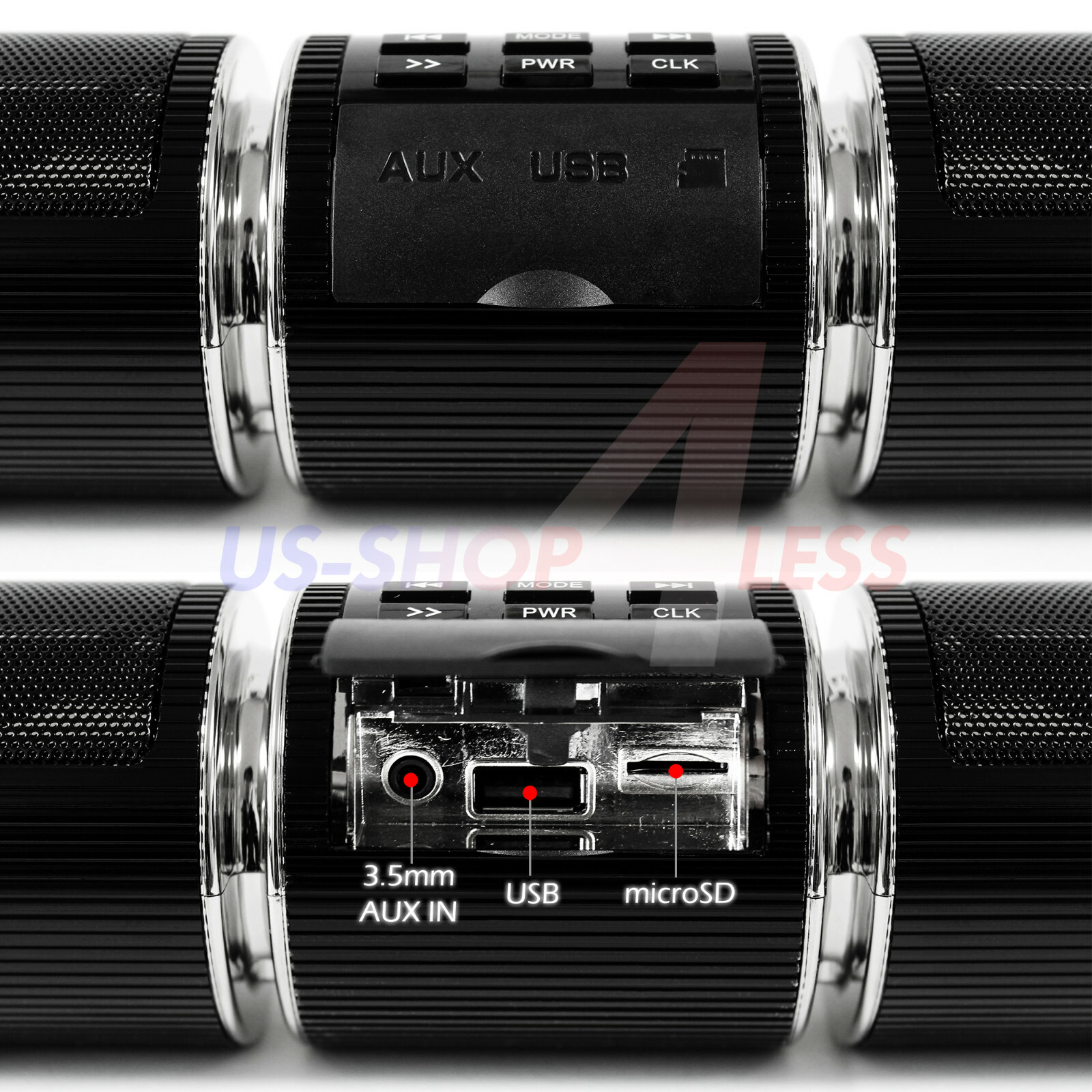 Handlebar Bluetooth Motorcycle Stereo Speaker Audio System MP3 ATV UTV 4Wheeler