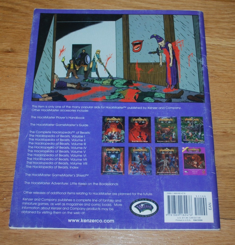 Hackmaster RPG Quest for the Unknown B1 AD&D 1e Kenzer OSR