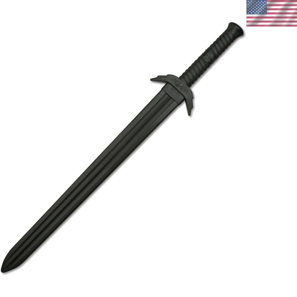 Durable Black Polypropylene Training Sword - Ideal for Sparring & Conditioning