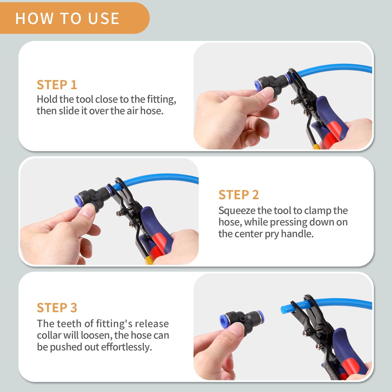 Push To Connect Fittings Air Line Disconnect Tool Kit Push Fitting Removal Tool