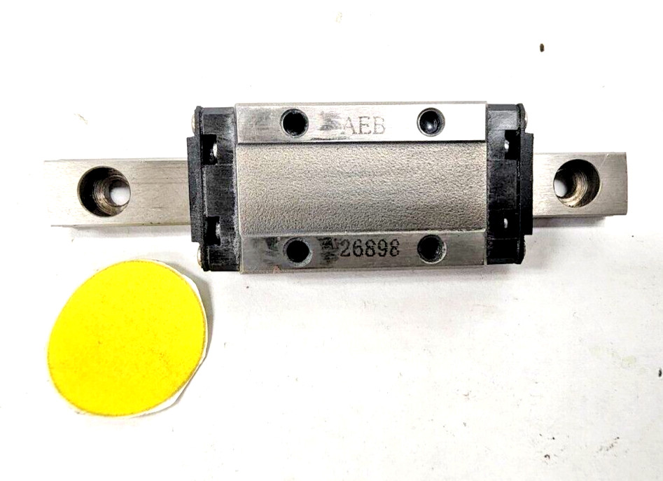 AEB LINEAR GUIDE BLOCK 26898 ON A 74MM RAIL