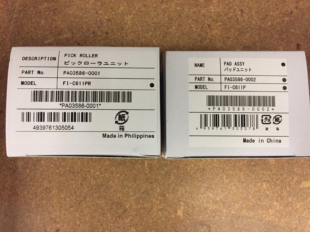 Genuine New S1500, S1500m pick roller & pad set