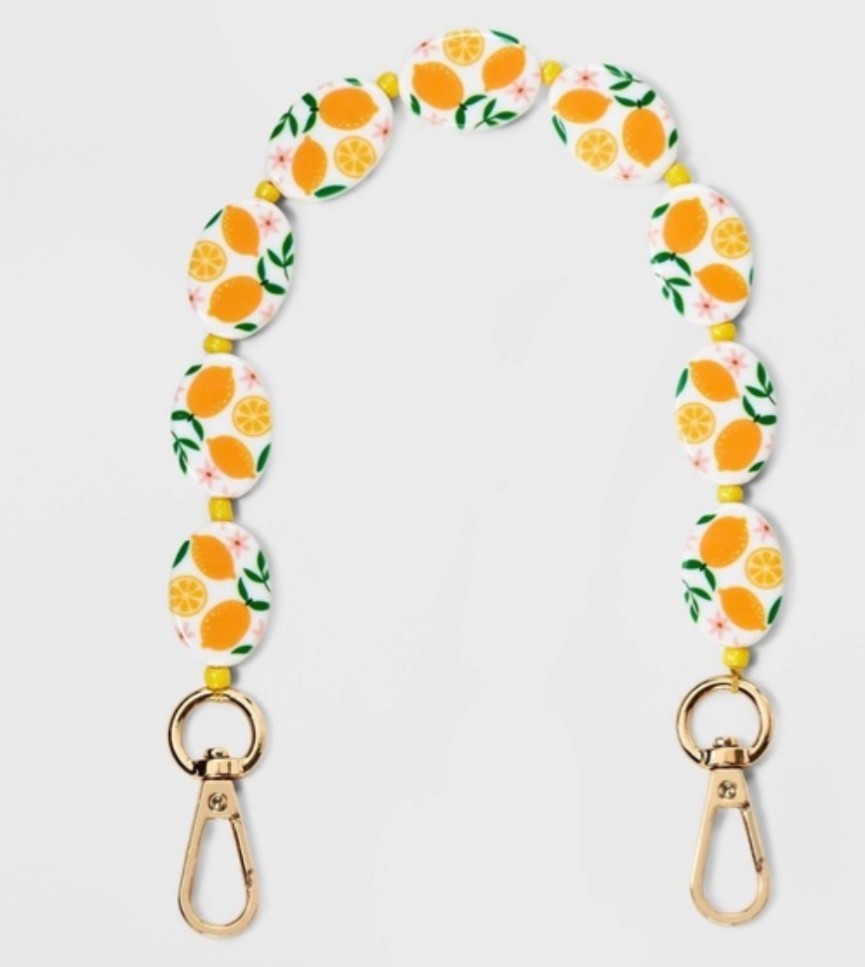 Universal Thread Mixed Lemon Beaded 9.8 Inch HandbagStrap