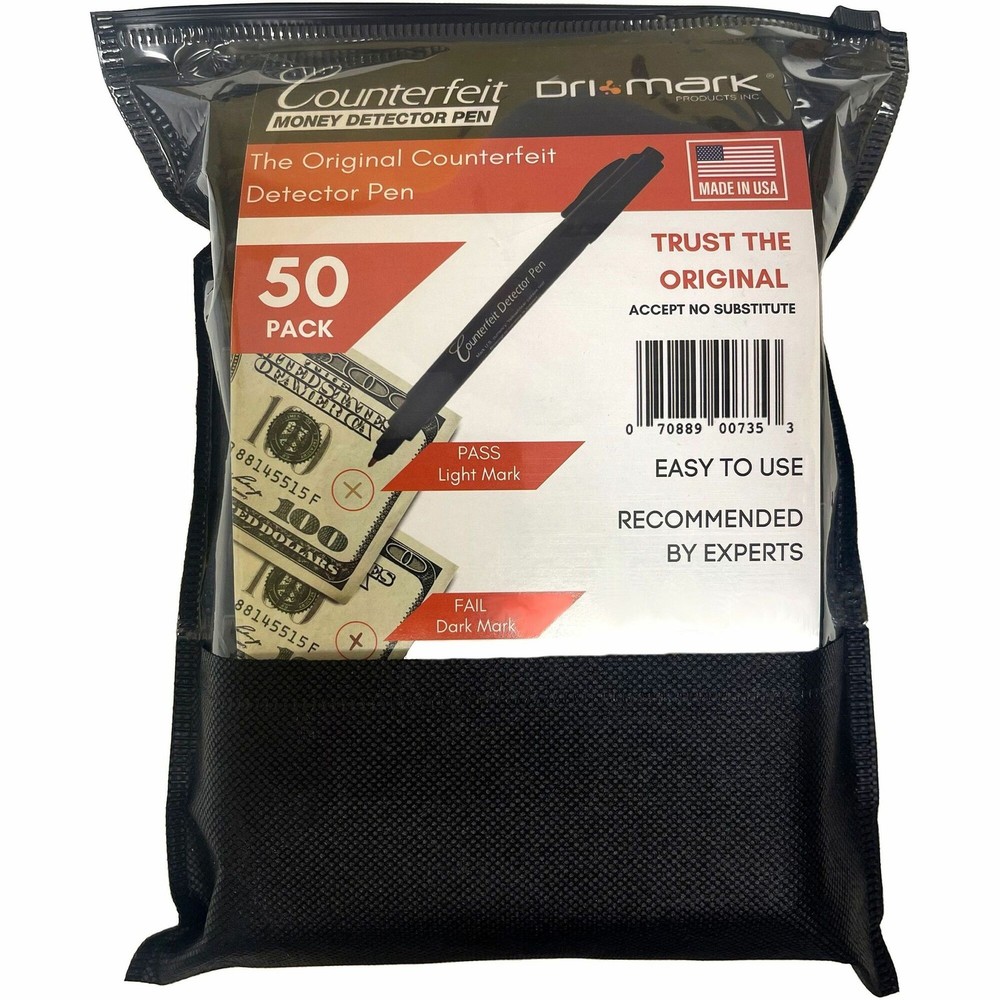 Dri Mark Compact Counterfeit Detector Pen (cfd50pk)