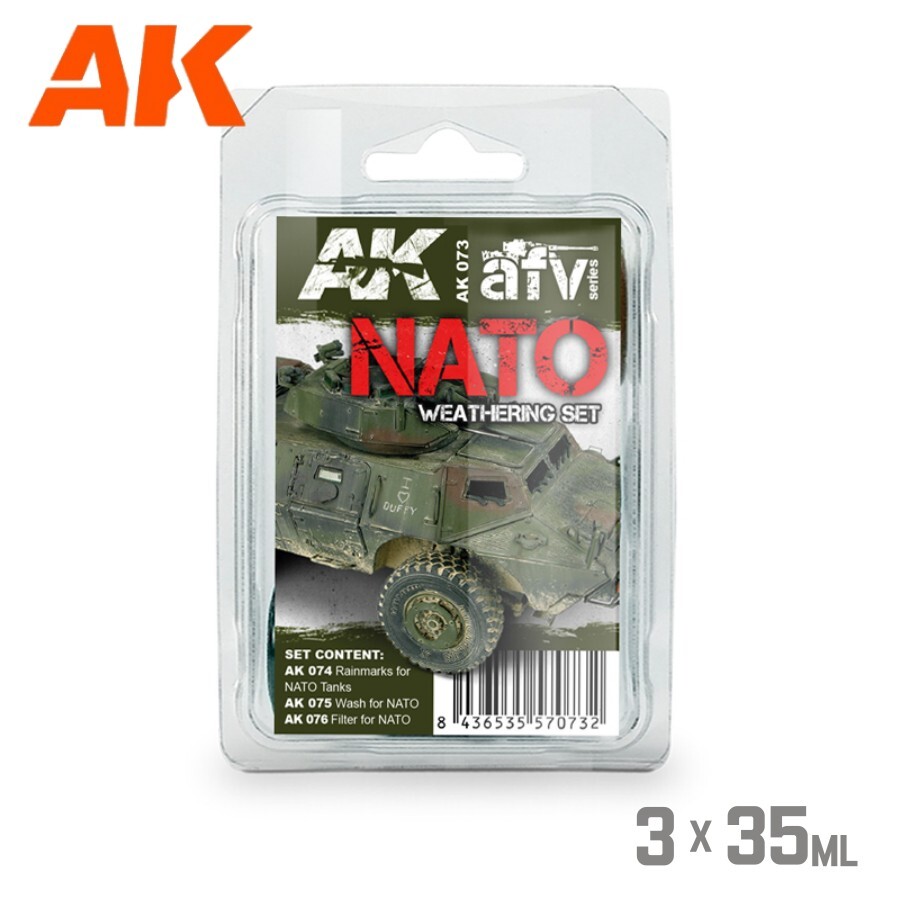 AK Interactive: NATO - Weathering Enamel Set - AK073