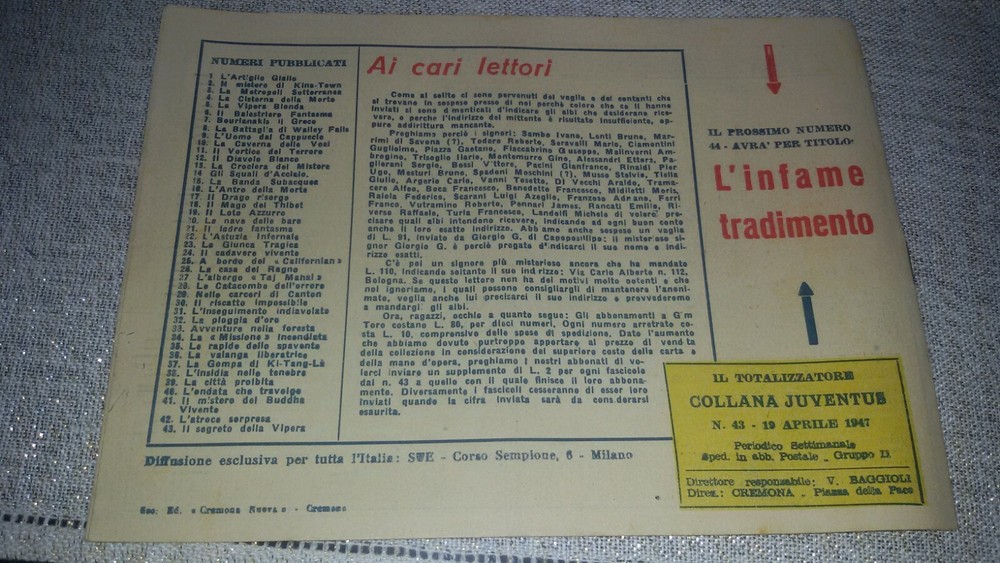 1947 Gim Toro Comic No. 43 ORIGINAL £. 10