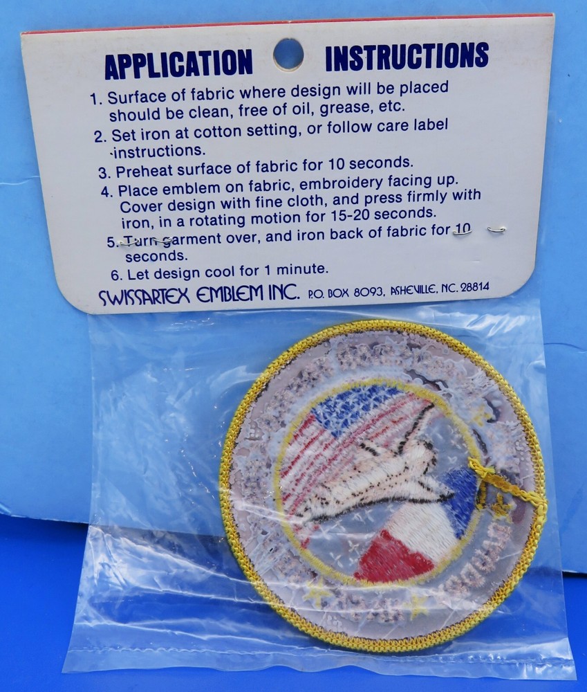 Patrick Baudry astronaut patch Postal Cover Pair STS-51G Space Shuttle Discovery