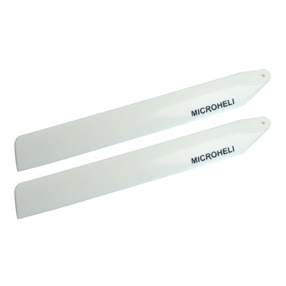 Microheli Plastic Main Blade 133mm (WHITE) - BLADE INFUSION 120