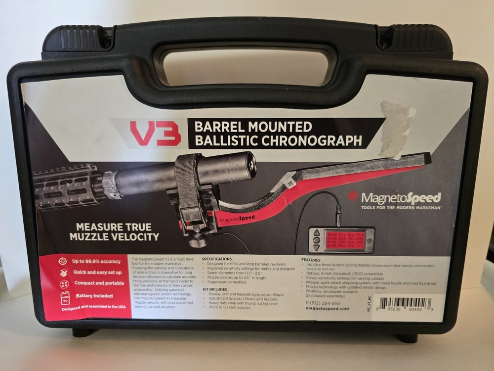 MagnetoSpeed v3 Ballistic Chronograph