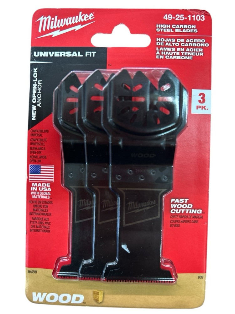 Milwaukee 49-25-1103 Oscillating Multi-Tool Blade Kit (3-Piece)