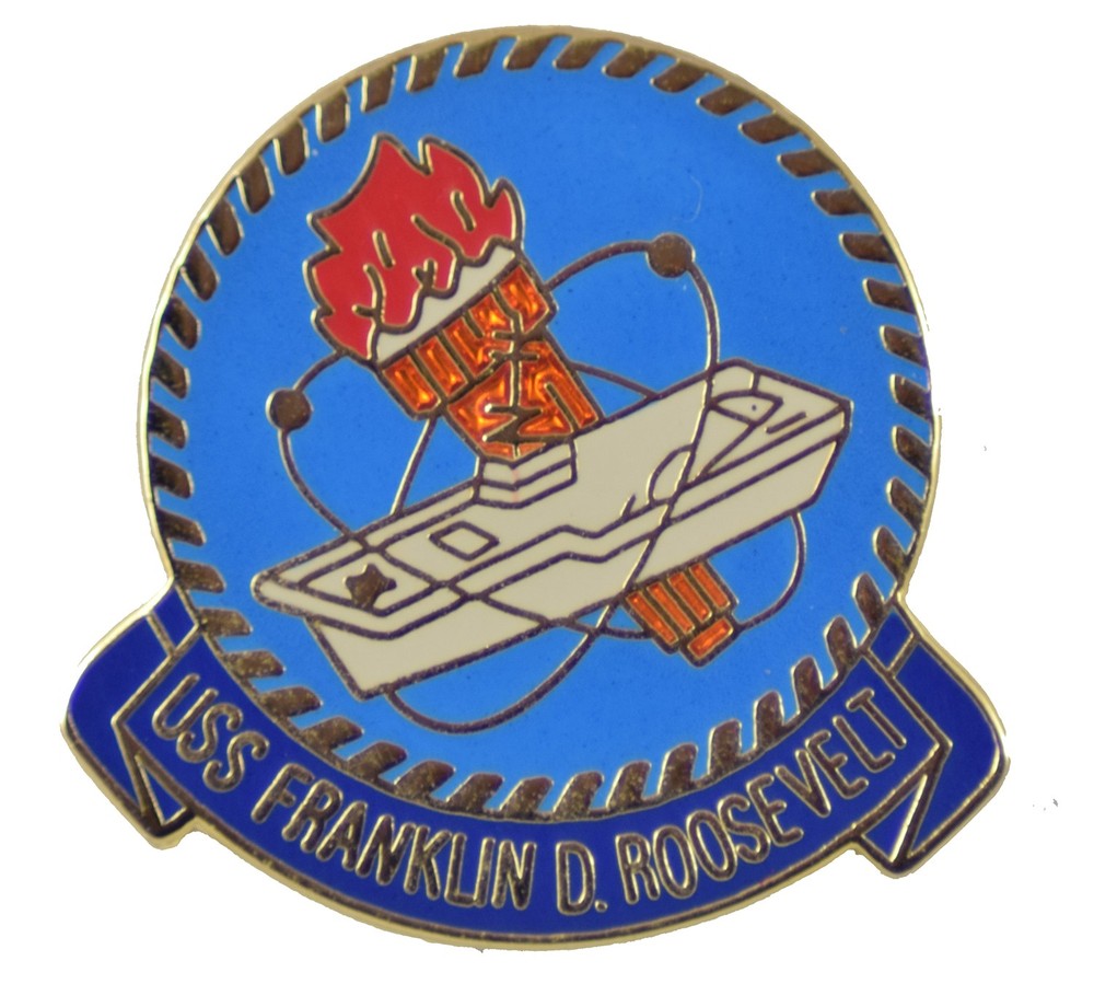 USS FRANKLIN ROOSEVELT HAT PIN
