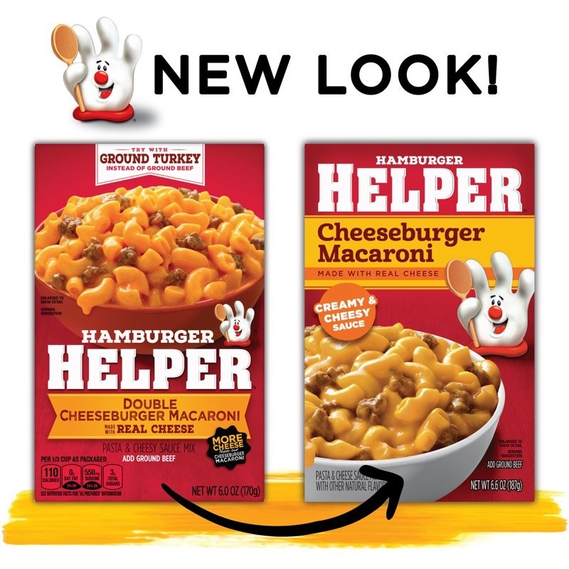 Hamburger Helper Cheeseburger Macaroni, 6.6 oz Box(2 pack)