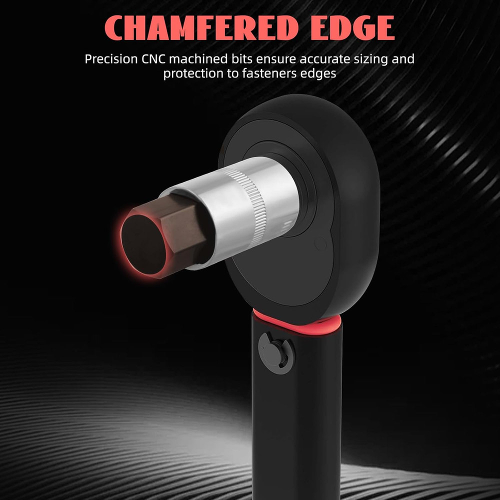 Master Hex Bit Socket Set 32-Piece, Allen Socket Set, 1/4'', 3/8”& 1/2'' Hex Dri