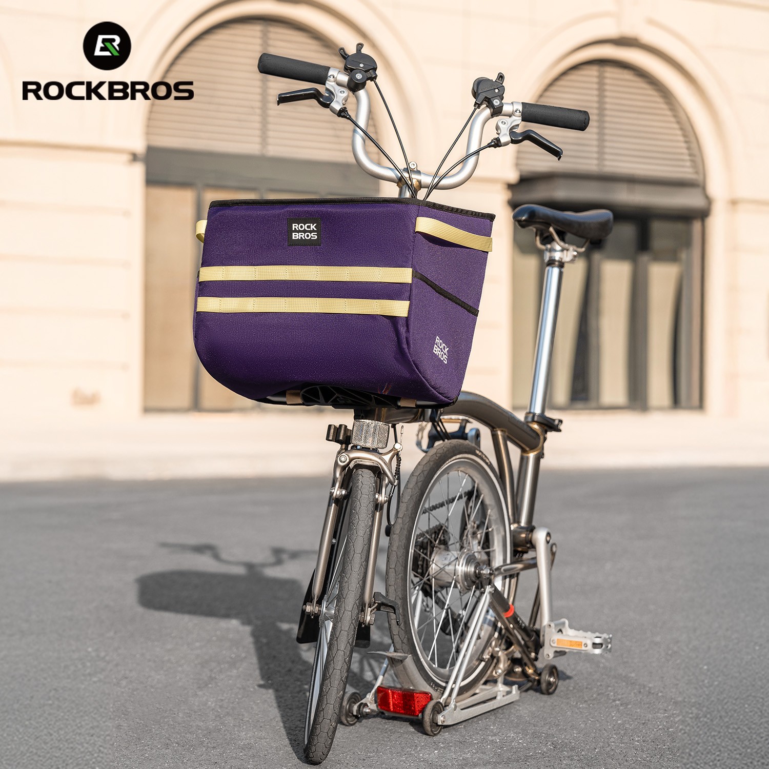 ROCKBROS Bicycle Front Basket Insulated Bag for Brompton Folding Bike Handlebar