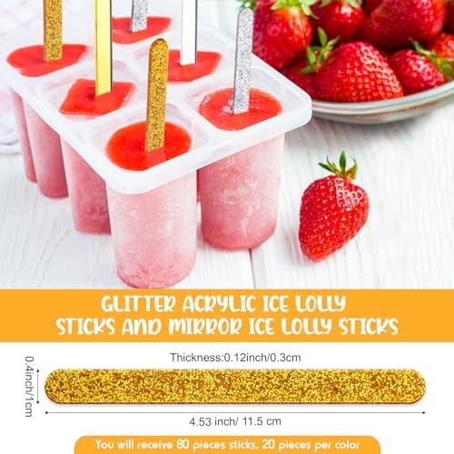 Glitter Acrylic Sticks Party Crafts