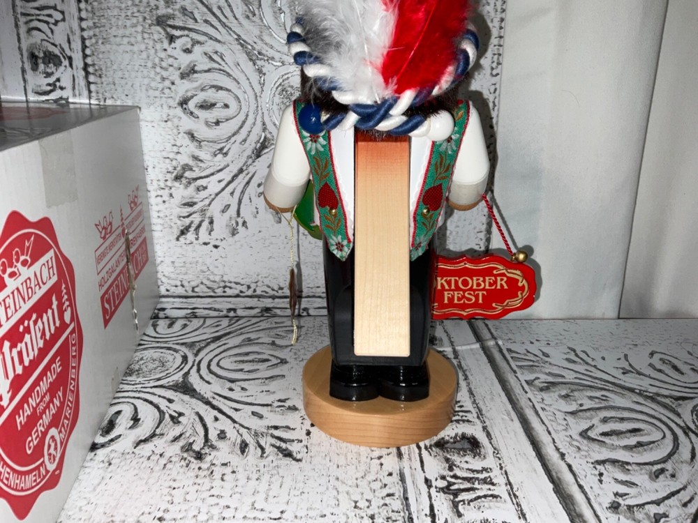 Steinbach Chubby Octoberfest Fan Beer Drinker German Nutcracker - S1353