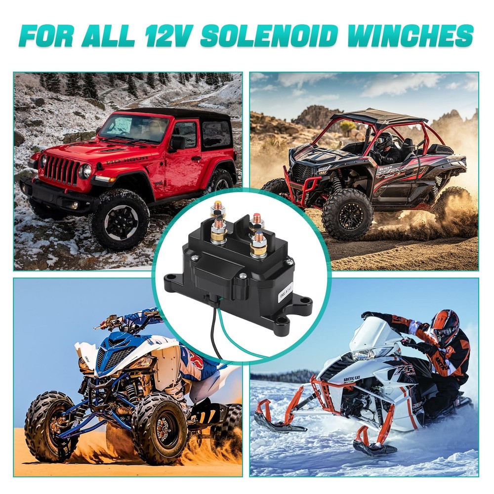 Winch Solenoid Relay Contactor 12V 250A