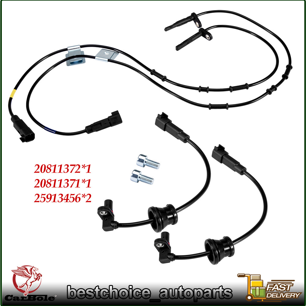 4Pc ABS Wheel Speed Sensor For 2010-2017 Chevrolet Equinox LT Sport Utility 2.4L