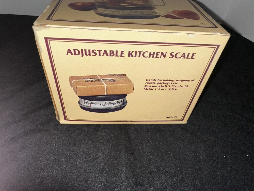 Vintage Adjustable Kitchen Scale 40oz. Pourable Measuring Cup w/ Handle with Box