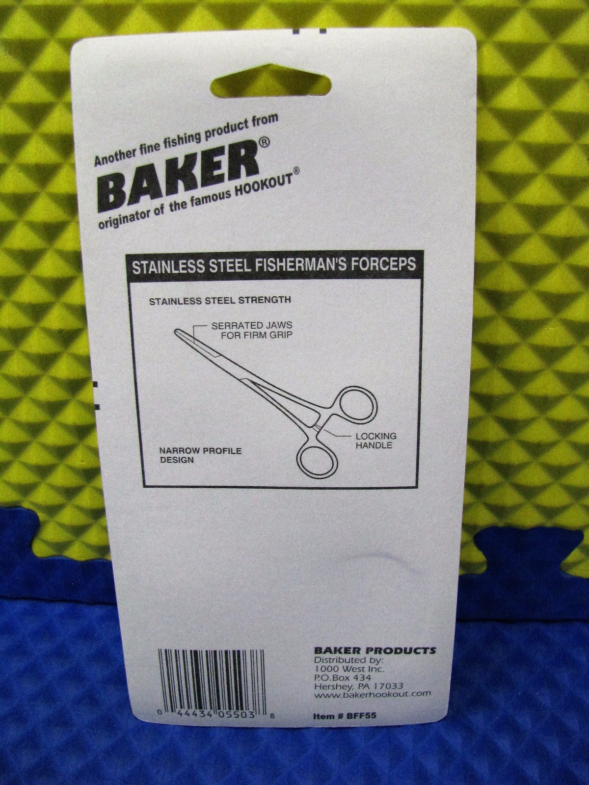 Baker 5-1/2" Fisherman's Forceps Stainless Steel #BFF55
