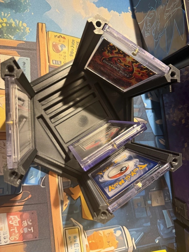 Rotating STACKABLE Card Display -One Touch 35pt mag rotating and stackable