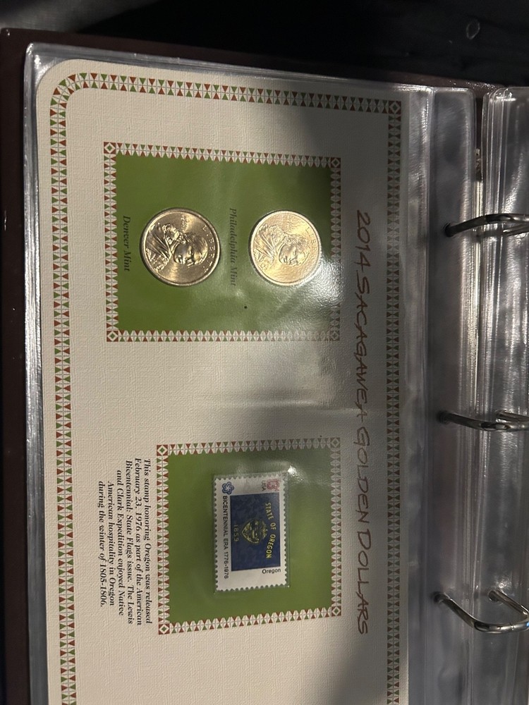 Complete set Sacagawea dollar coins pcs 2009-2015