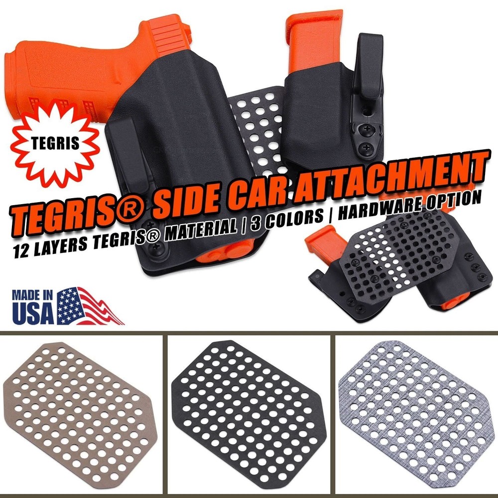 Tegris® Side Car Attachment - (12 Layers)-3 Colors Available - Hardware Optional