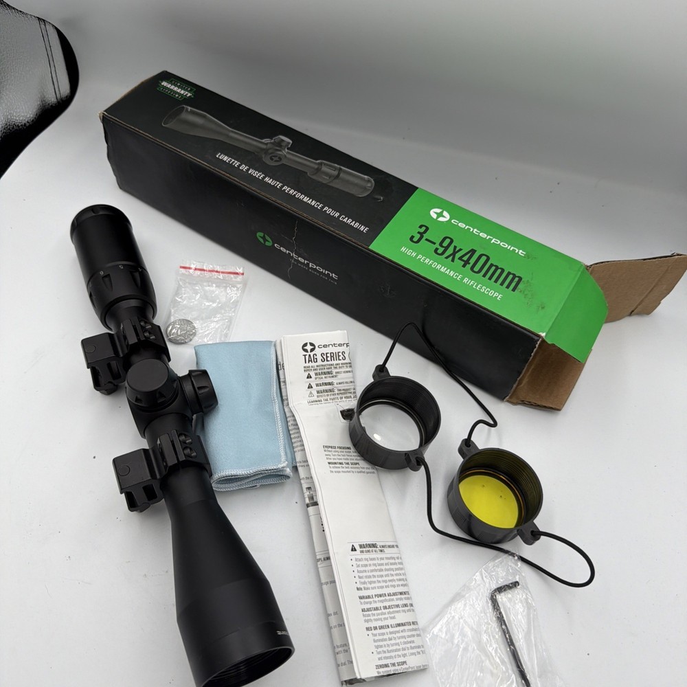 CENTERPOINT RIFLE SCOPE-PRECISION LOCK TURRETS Model LR312SFT2 b2