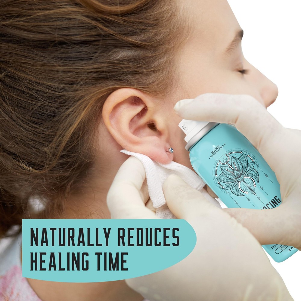 Piercing Aftercare Kit: Keloid & Piercing Bump Solution Oil(15ml) + Piercing ...