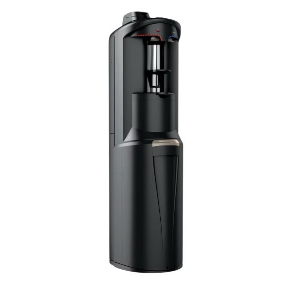 Bottom Loading 2 Temp Water Dispenser with Single-Serve Coffee Maker Black
