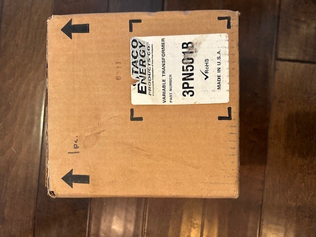 Staco Energy variable transformer 3PN501B NEW UNOPENED BOX