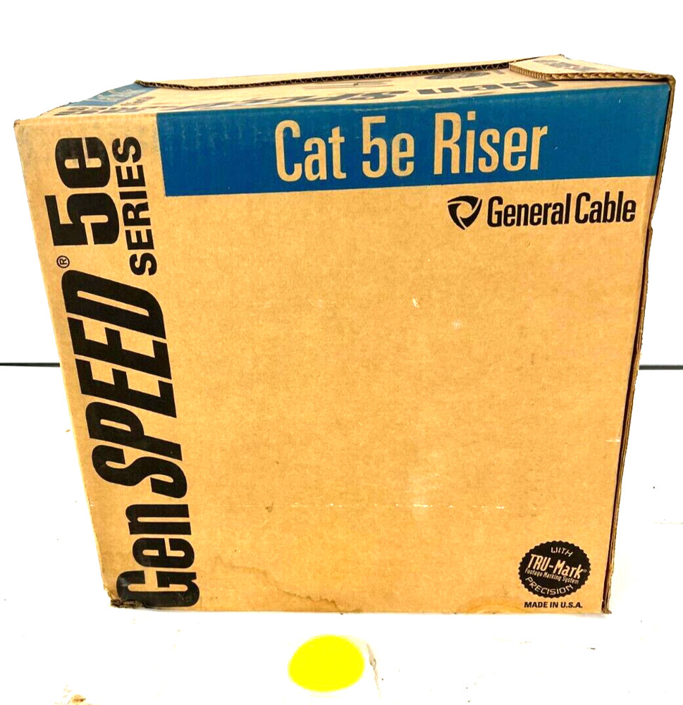 GENSPEED 5000 5133299E STANDARD CAT 5E NONPLENUM CABLE BLUE 400FT BOX