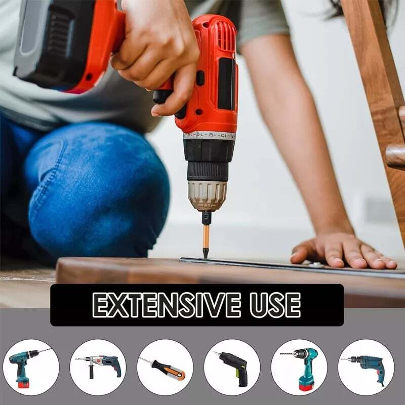 26pc Torx Security Bits - Tamper Resistant Design, Fits Safety Screws, 1/4" Hex​
