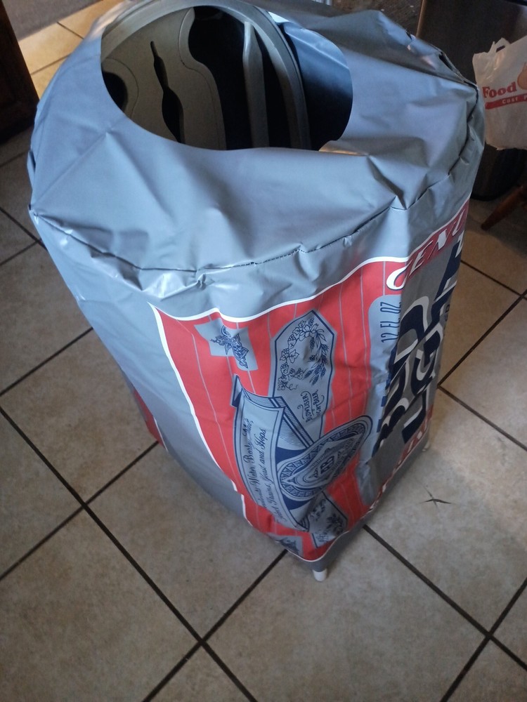 Vintage Budweiser Sleeve Can Display