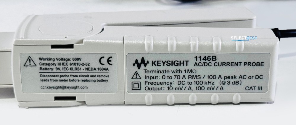 KEYSIGHT (AGILENT) 1146B AC/DC 10 AMP CONTINUOUS CURRENT PROBE *LOOK* (REF 315P)