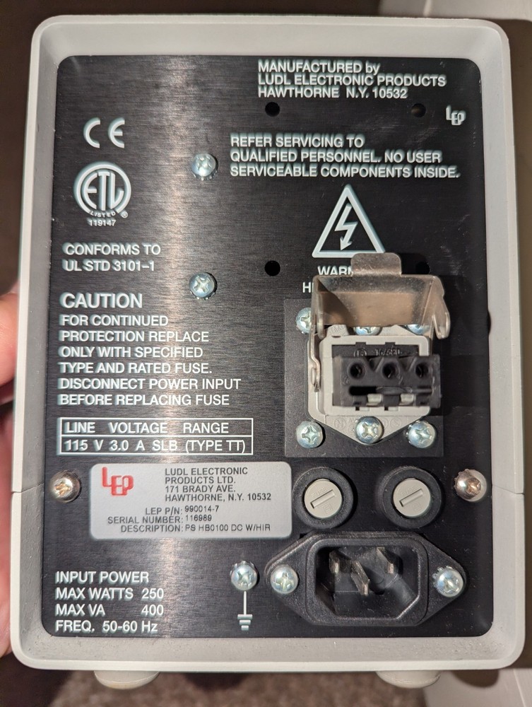LEP Microscope Arclamp Power Supply #990014