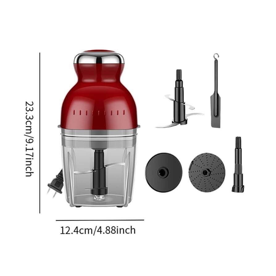 Variable Multifunction Food Processor, Red