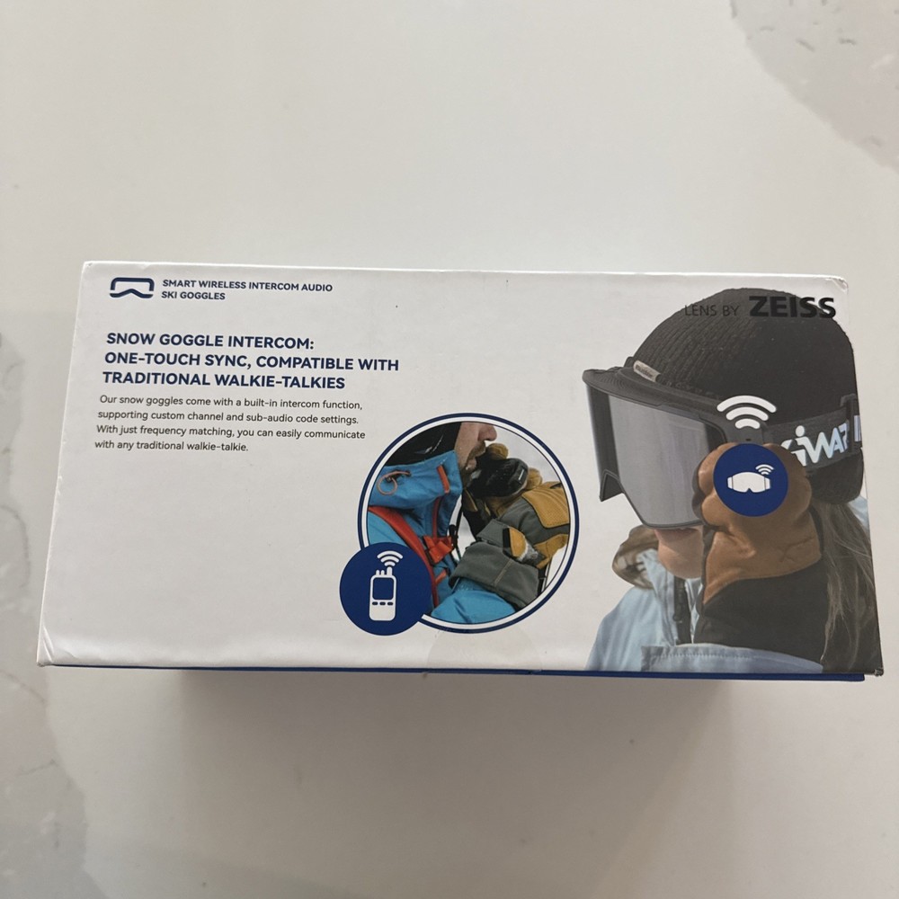 SkiWarrior Smart Wireless Intercom Audio Ski Goggles