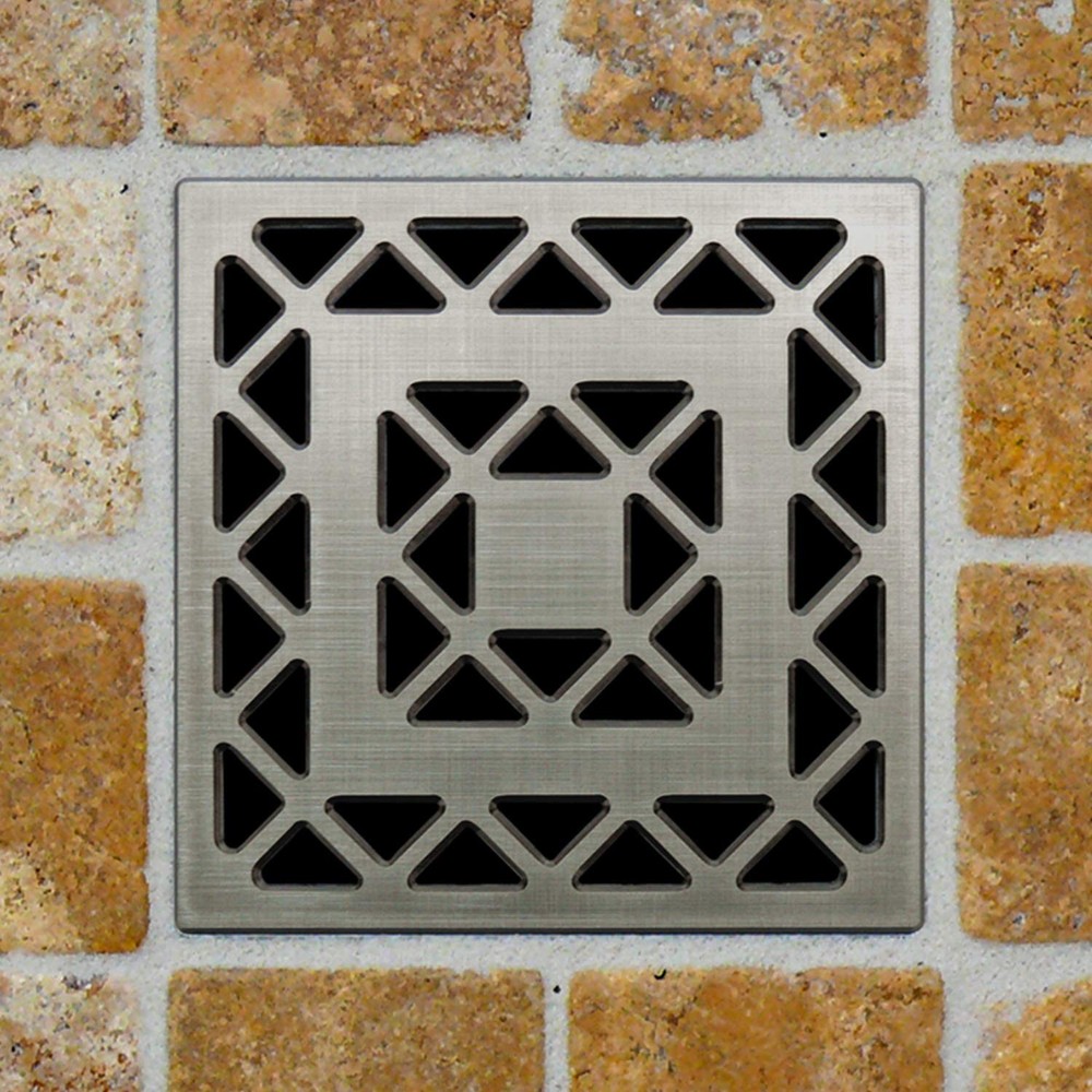Ebbe E4802BN 4" Unique Grate Lattice Brushed