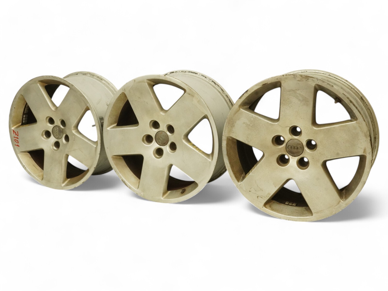 2003 - 2010 Audi A8 D3 Wheel Rim Cg3 5-112Mm 5 Spoke 45Mm Offset Set Of 3 Oem