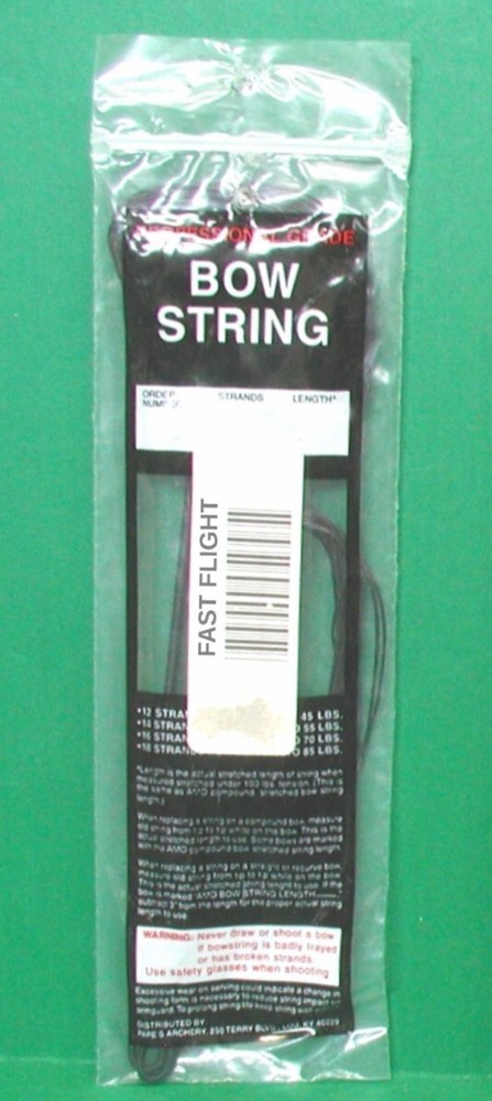 Papes Professional Grade Compound Bow Fast Flight Replacement String - 48" 18 st