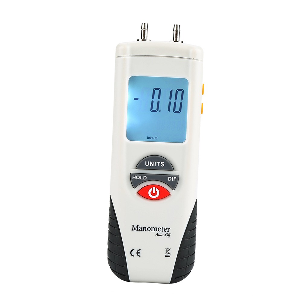 Digital Manometer Differential Gauge Pressure Meter 11 Selectable Units