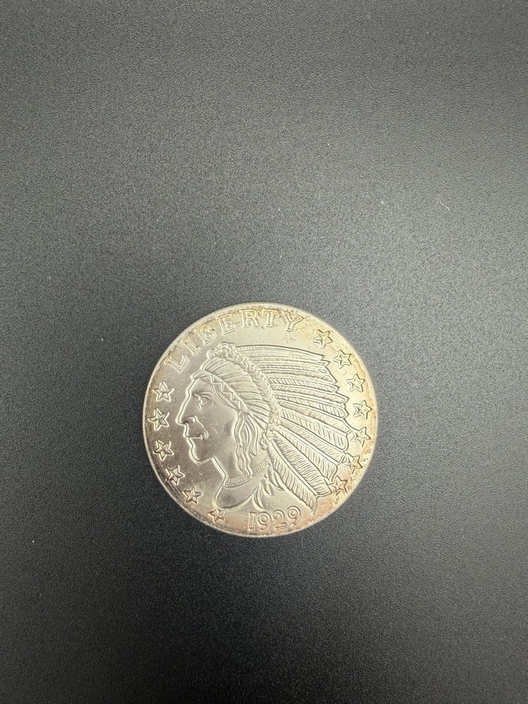 .999 Fine Silver 1 oz Indian Round