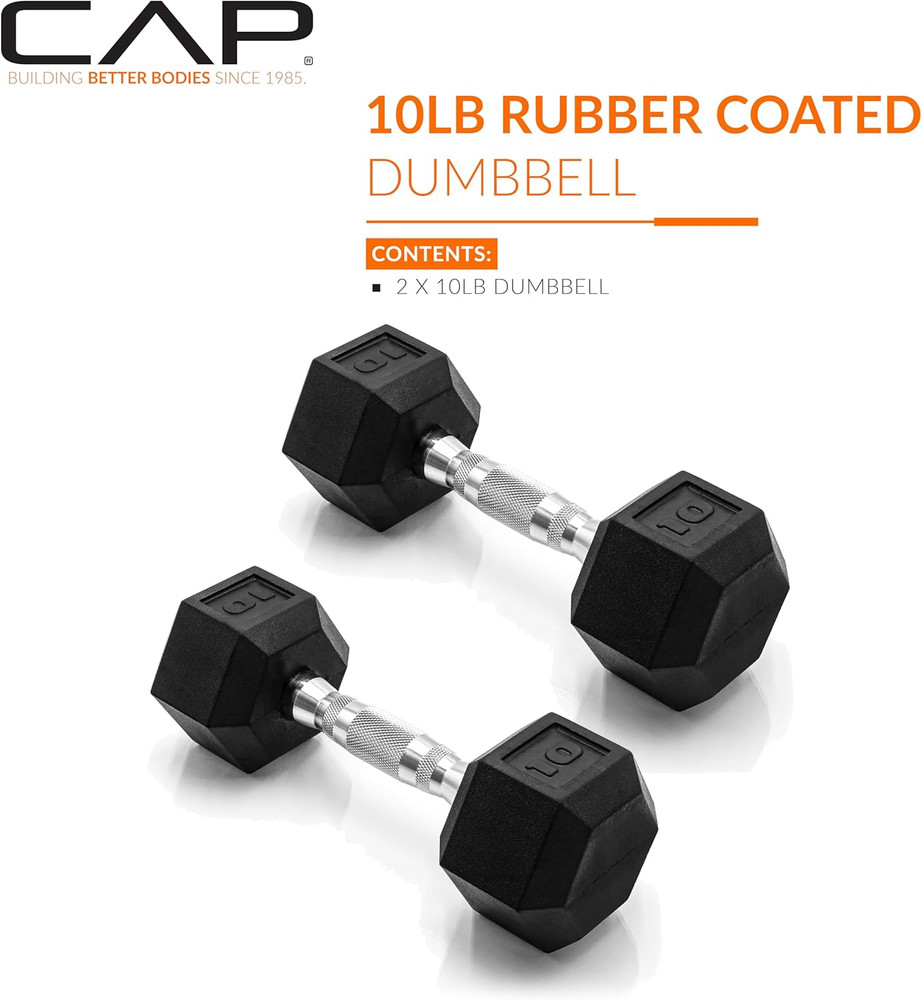 Barbell Coated Dumbbell Weight | Multiple Options Pairs & Sets